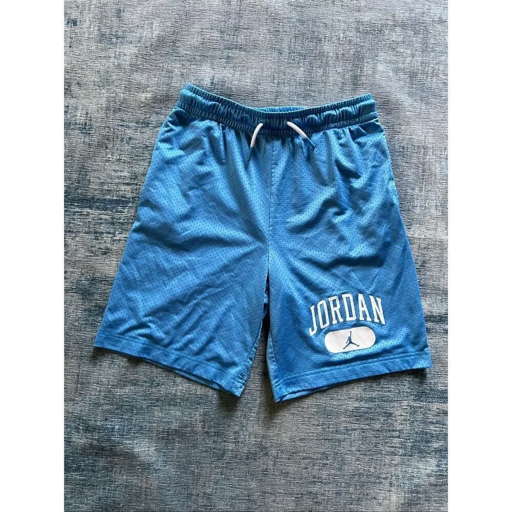 Jordan Light Blue Basketball Shorts Youth Large 12 - 13 Years